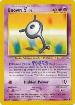 Carta Unown Y (40/64) do set Neo Revelation — Pokémon TCG | Bynx