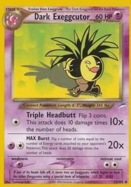 Carta Dark Exeggutor (33/105) do set Neo Destiny — Pokémon TCG | Bynx