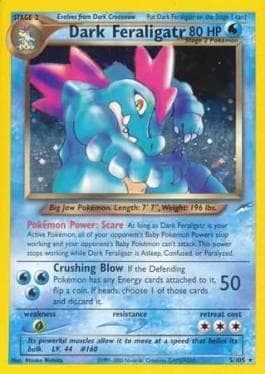 Carta Dark Feraligatr (5/105) do set Neo Destiny — Pokémon TCG | Bynx