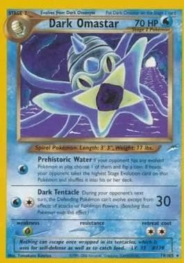 Carta Dark Omastar (19/105) do set Neo Destiny — Pokémon TCG | Bynx
