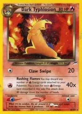 Carta Dark Typhlosion (10/105) do set Neo Destiny — Pokémon TCG | Bynx