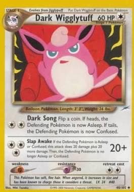 Carta Dark Wigglytuff (40/105) do set Neo Destiny — Pokémon TCG | Bynx