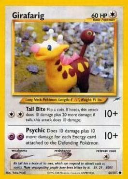Carta Girafarig (66/105) do set Neo Destiny — Pokémon TCG | Bynx