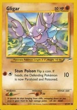 Carta Gligar (67/105) do set Neo Destiny — Pokémon TCG | Bynx