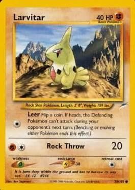 Carta Larvitar (70/105) do set Neo Destiny — Pokémon TCG | Bynx