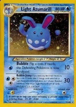 Carta Light Azumarill (13/105) do set Neo Destiny — Pokémon TCG | Bynx