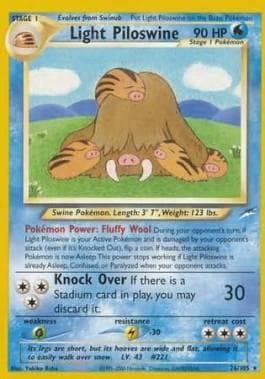 Carta Light Piloswine (26/105) do set Neo Destiny — Pokémon TCG | Bynx