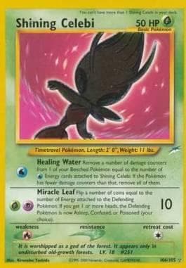 Carta Shining Celebi (106/105) do set Neo Destiny — Pokémon TCG | Bynx