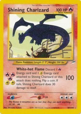 Carta Shining Charizard (107/105) do set Neo Destiny — Pokémon TCG | Bynx