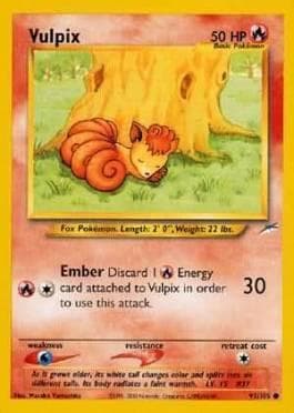 Carta Vulpix (91/105) do set Neo Destiny — Pokémon TCG | Bynx