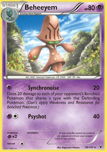 Carta Beheeyem (56/101) do set Vitórias Nobres — Pokémon TCG | Bynx