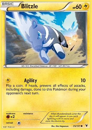 Carta Blitzle (35/101) do set Vitórias Nobres — Pokémon TCG | Bynx