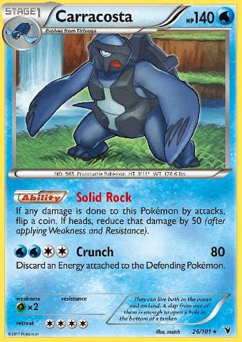 Carta Carracosta (26/101) do set Vitórias Nobres — Pokémon TCG | Bynx