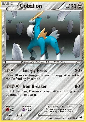 Carta Cobalion (84/101) do set Vitórias Nobres — Pokémon TCG | Bynx