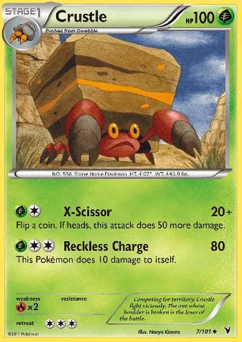 Carta Crustle (7/101) do set Vitórias Nobres — Pokémon TCG | Bynx