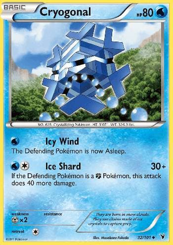 Carta Cryogonal (32/101) do set Vitórias Nobres — Pokémon TCG | Bynx