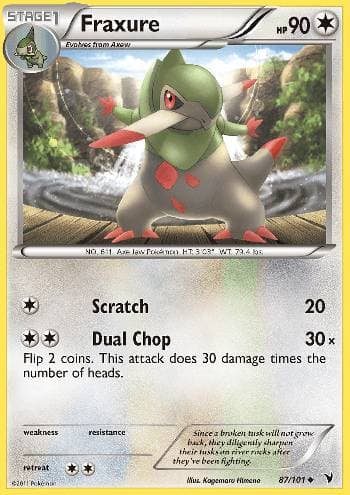 Carta Fraxure (87/101) do set Vitórias Nobres — Pokémon TCG | Bynx