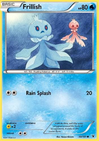 Carta Frillish (30/101) do set Vitórias Nobres — Pokémon TCG | Bynx