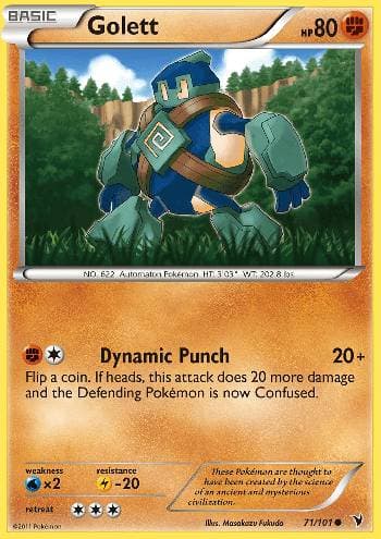 Carta Golett (71/101) do set Vitórias Nobres — Pokémon TCG | Bynx