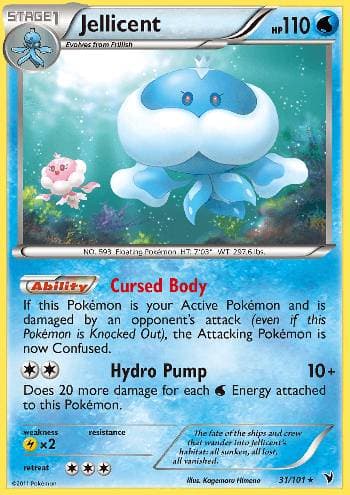 Carta Jellicent (31/101) do set Vitórias Nobres — Pokémon TCG | Bynx