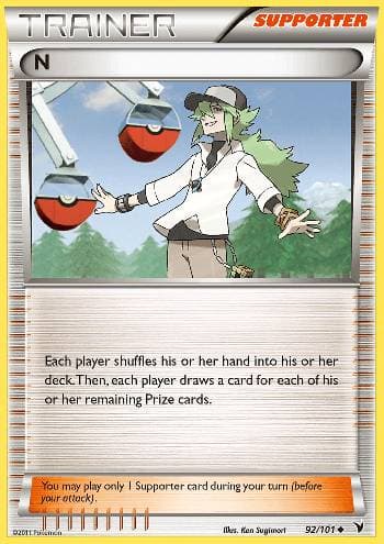 Carta N (92/101) do set Vitórias Nobres — Pokémon TCG | Bynx