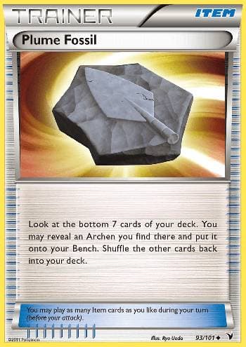 Carta Plume Fossil (93/101) do set Vitórias Nobres — Pokémon TCG | Bynx