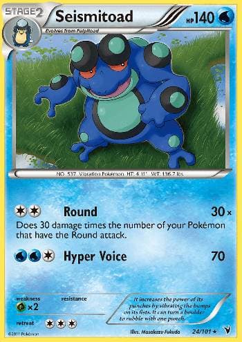 Carta Seismitoad (24/101) do set Vitórias Nobres — Pokémon TCG | Bynx