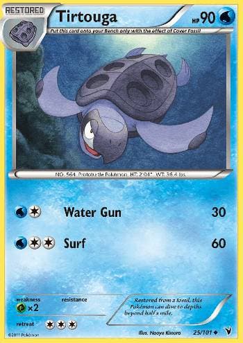 Carta Tirtouga (25/101) do set Vitórias Nobres — Pokémon TCG | Bynx