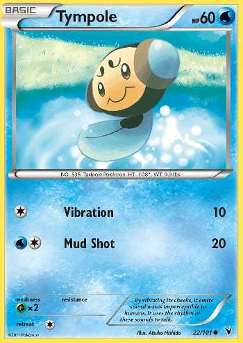 Carta Tympole (22/101) do set Vitórias Nobres — Pokémon TCG | Bynx