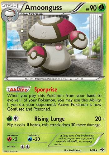 Carta Amoonguss (9/99) do set Próximos Destinos — Pokémon TCG | Bynx
