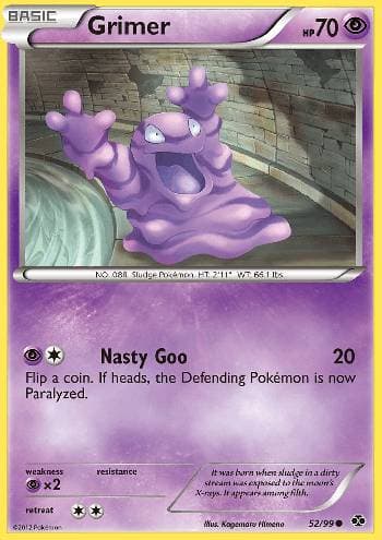 Carta Grimer (52/99) do set Próximos Destinos — Pokémon TCG | Bynx