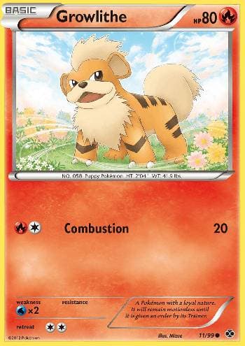 Carta Growlithe (11/99) do set Próximos Destinos — Pokémon TCG | Bynx