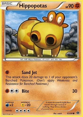 Carta Hippopotas (65/99) do set Próximos Destinos — Pokémon TCG | Bynx