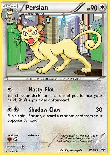 Carta Persian (81/99) do set Próximos Destinos — Pokémon TCG | Bynx