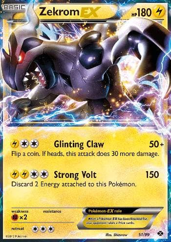 Carta Zekrom-EX (51/99) do set Próximos Destinos — Pokémon TCG | Bynx