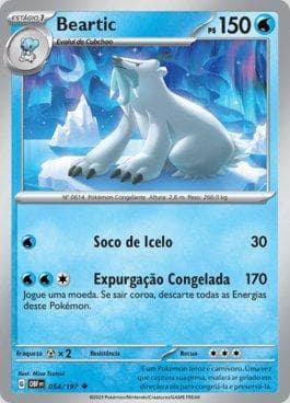 Carta Beartic (054/197) do set Obsidiana em Chamas — Pokémon TCG | Bynx