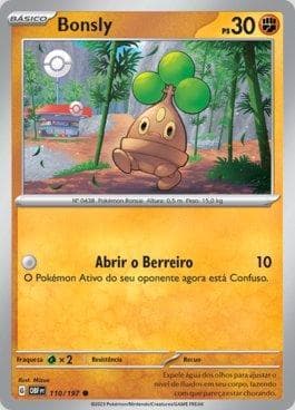 Carta Bonsly (110/197) do set Obsidiana em Chamas — Pokémon TCG | Bynx