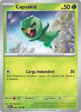 Carta Capsakid (023/197) do set Obsidiana em Chamas — Pokémon TCG | Bynx