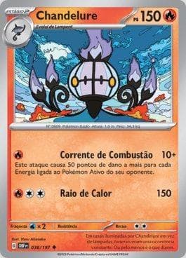Carta Chandelure (038/197) do set Obsidiana em Chamas — Pokémon TCG | Bynx