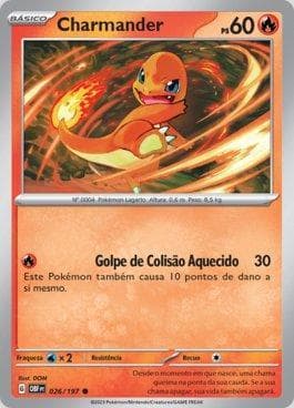 Carta Charmander (026/197) do set Obsidiana em Chamas — Pokémon TCG | Bynx