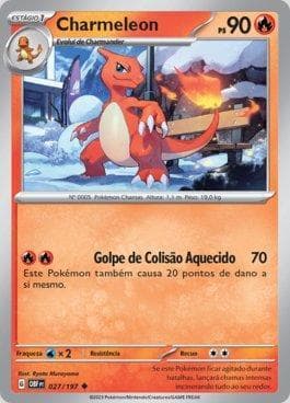 Carta Charmeleon (027/197) do set Obsidiana em Chamas — Pokémon TCG | Bynx