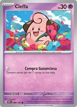 Carta Cleffa (080/197) do set Obsidiana em Chamas — Pokémon TCG | Bynx