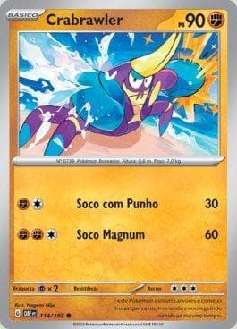 Carta Crabrawler (114/197) do set Obsidiana em Chamas — Pokémon TCG | Bynx