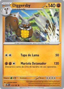 Carta Diggersby (113/197) do set Obsidiana em Chamas — Pokémon TCG | Bynx