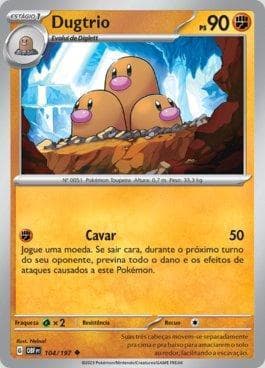 Carta Dugtrio (104/197) do set Obsidiana em Chamas — Pokémon TCG | Bynx