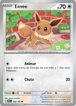 Carta Eevee (166/197) do set Obsidiana em Chamas — Pokémon TCG | Bynx
