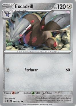Carta Excadrill (147/197) do set Obsidiana em Chamas — Pokémon TCG | Bynx