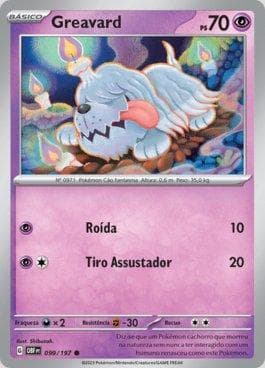 Carta Greavard (099/197) do set Obsidiana em Chamas — Pokémon TCG | Bynx