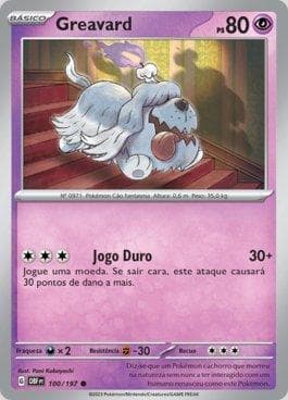 Carta Greavard (100/197) do set Obsidiana em Chamas — Pokémon TCG | Bynx