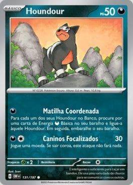 Carta Houndour (131/197) do set Obsidiana em Chamas — Pokémon TCG | Bynx